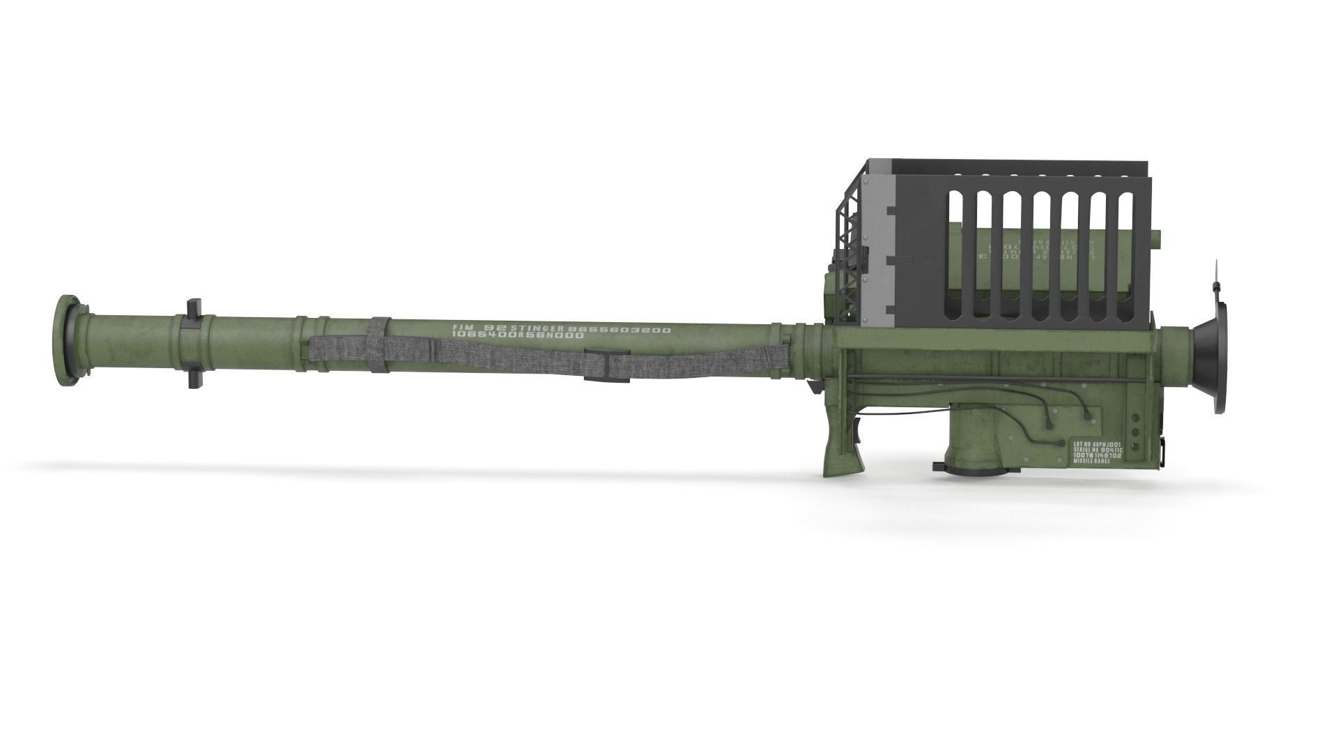 FIM 92 Stinger Missile Launcher 3D model_18