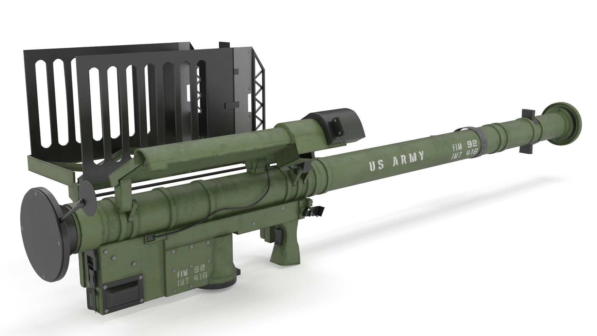 FIM 92 Stinger Missile Launcher 3D model_1