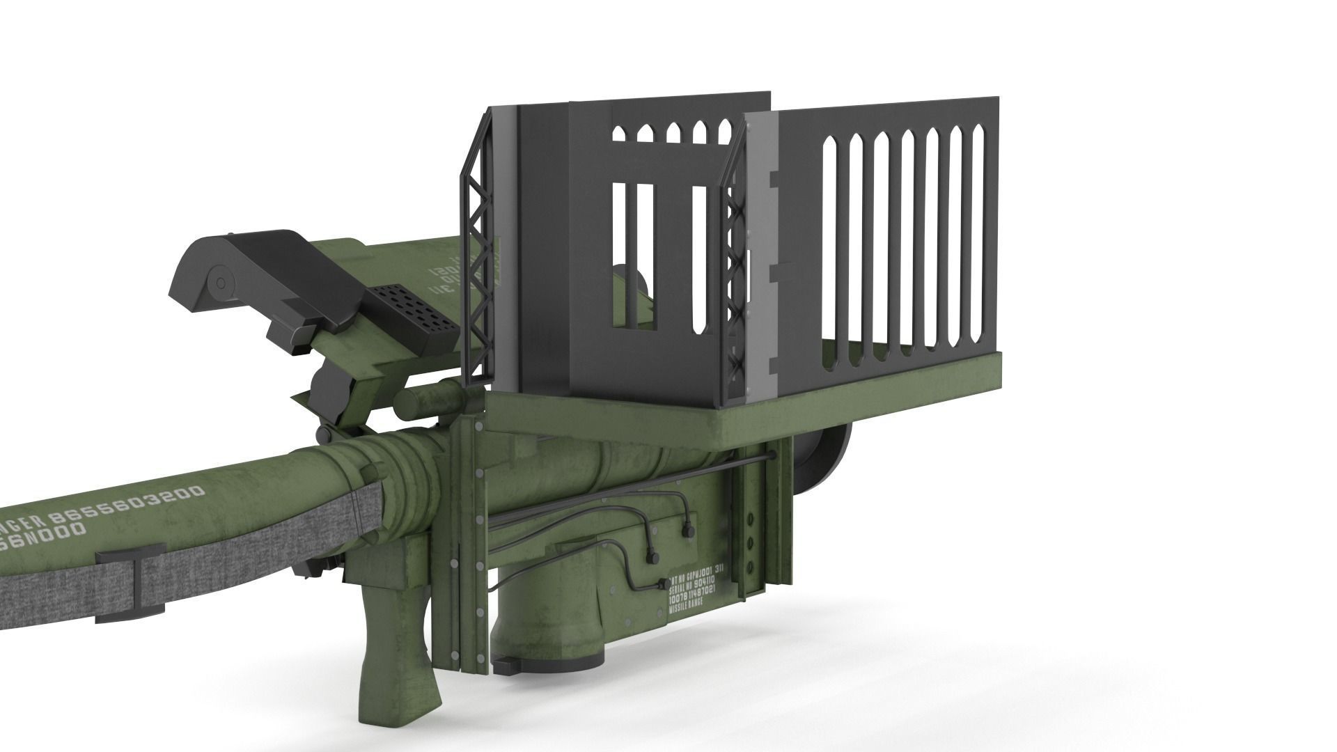 FIM 92 Stinger Missile Launcher 3D model_2