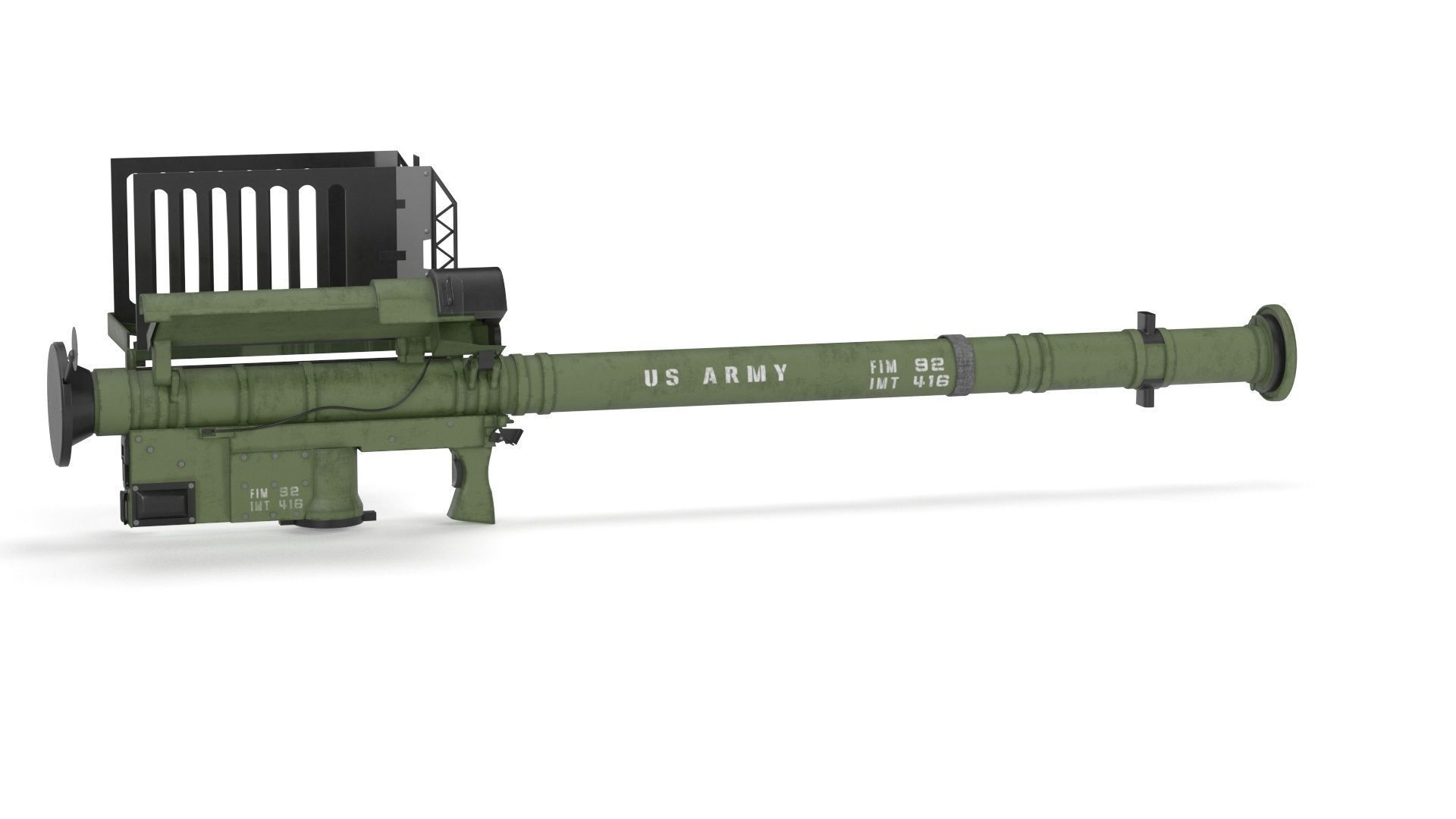 FIM 92 Stinger Missile Launcher 3D model_26