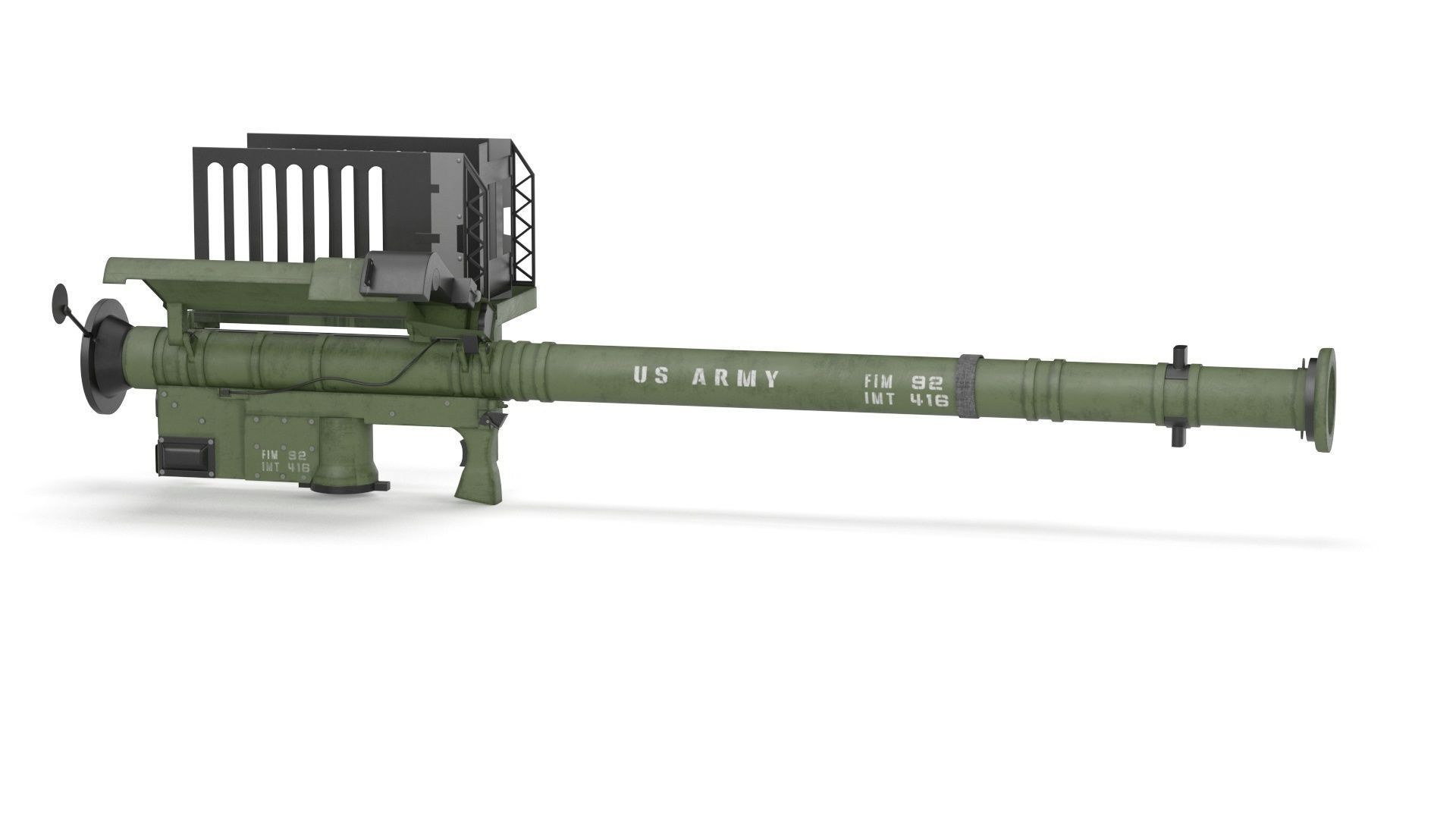 FIM 92 Stinger Missile Launcher 3D model_25
