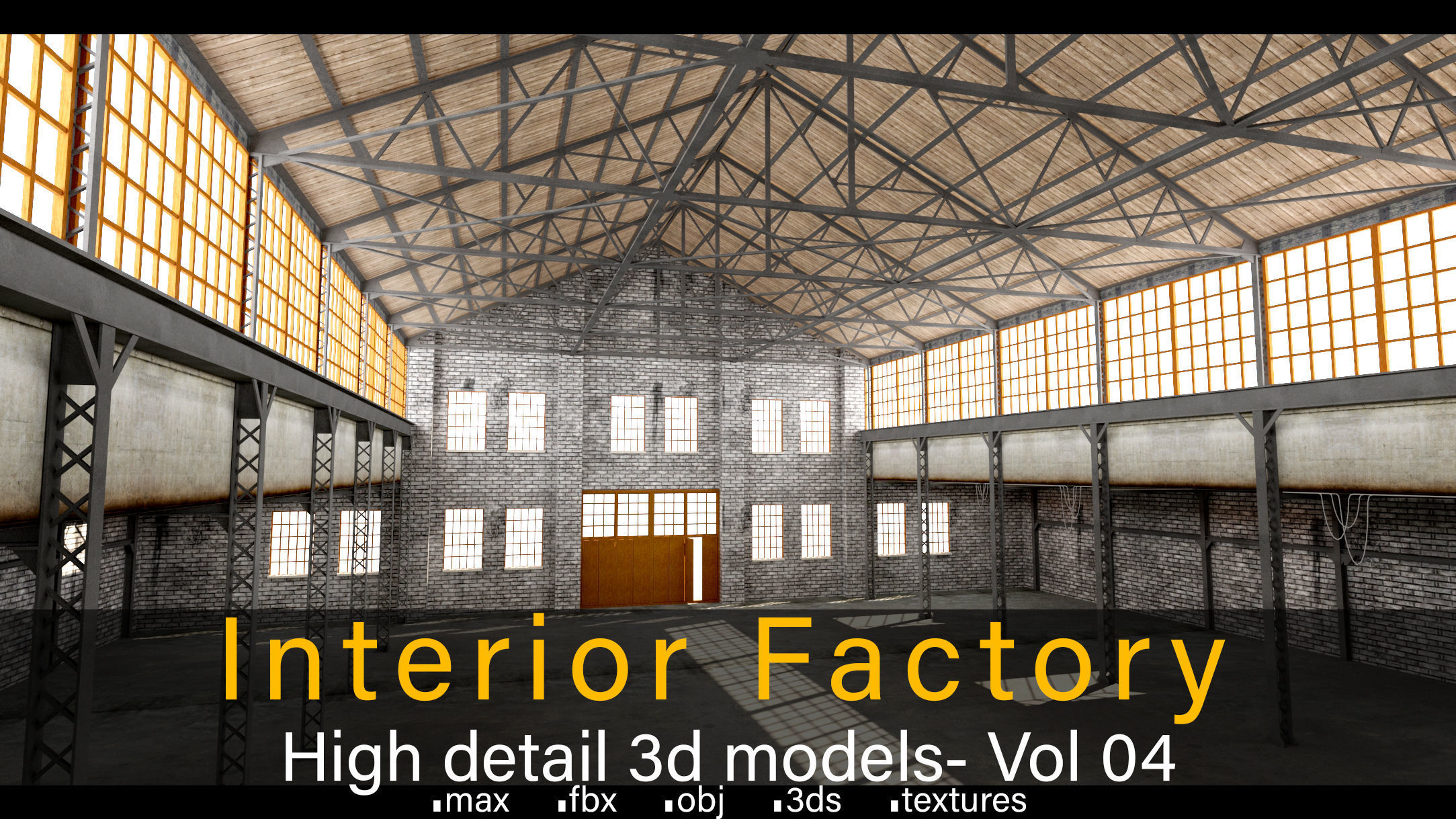 Interior Factory- Vol 04- High detail 3d models Low-poly 3D model_2