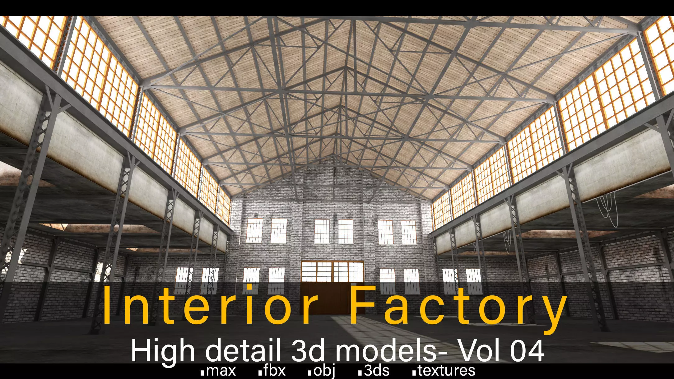 Interior Factory- Vol 04- High detail 3d models Low-poly 3D model_0
