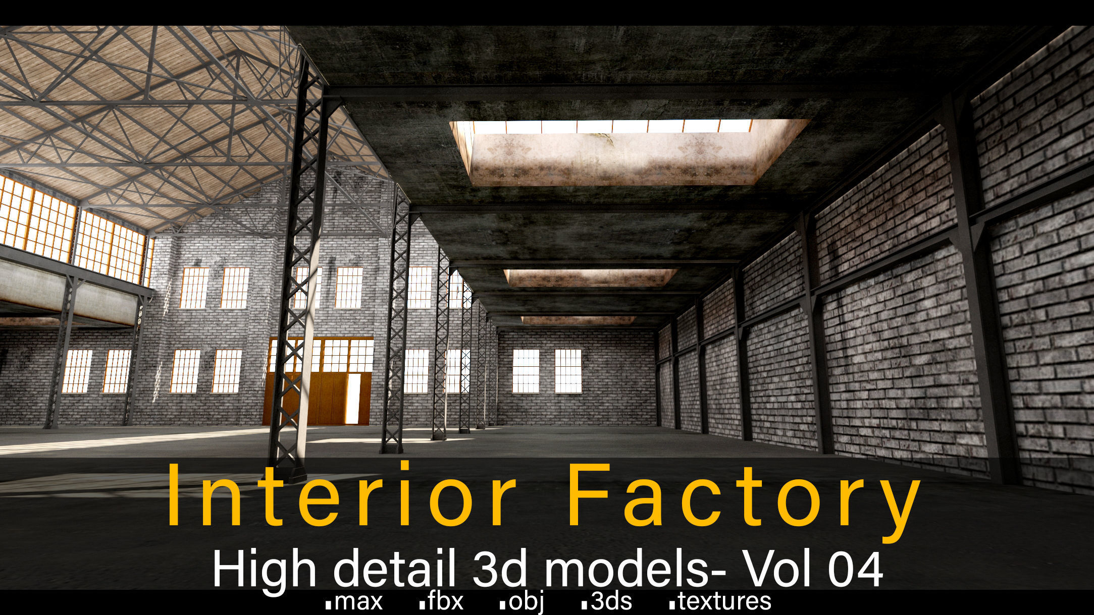 Interior Factory- Vol 04- High detail 3d models Low-poly 3D model_1