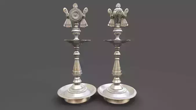 oil lamp shanku 3 chakra balaji 