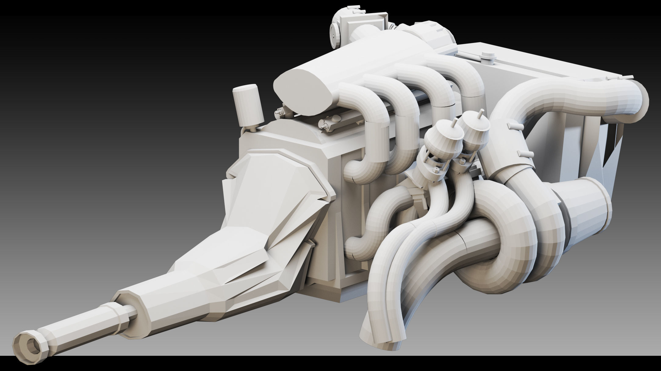 11 Industrial Engines- Vol 04- High detail 3d models Low-poly 3D model_7