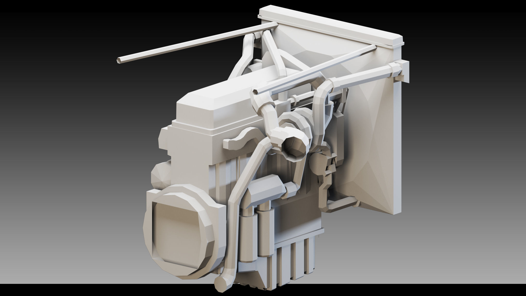 11 Industrial Engines- Vol 04- High detail 3d models Low-poly 3D model_3