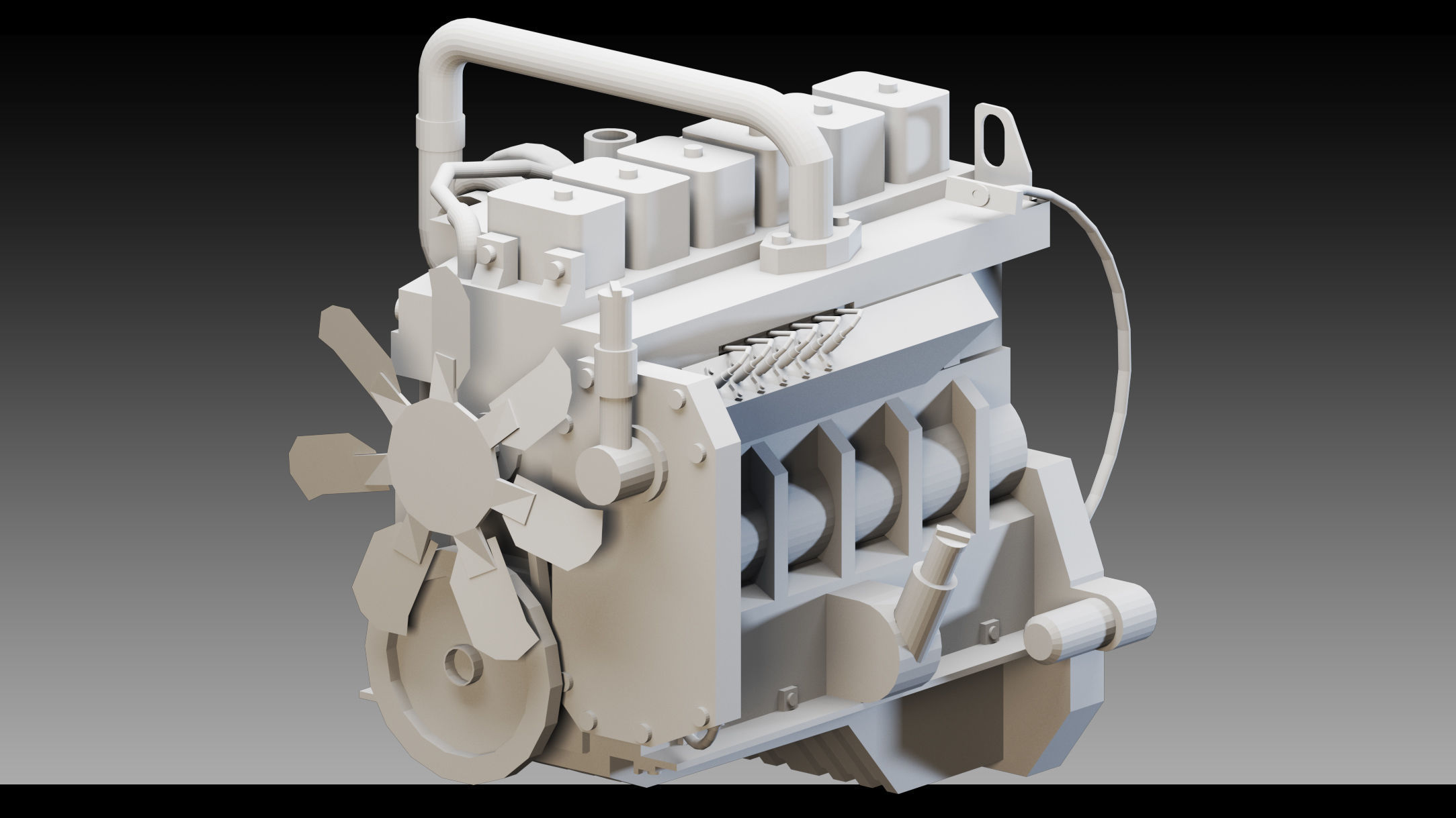 11 Industrial Engines- Vol 04- High detail 3d models Low-poly 3D model_6