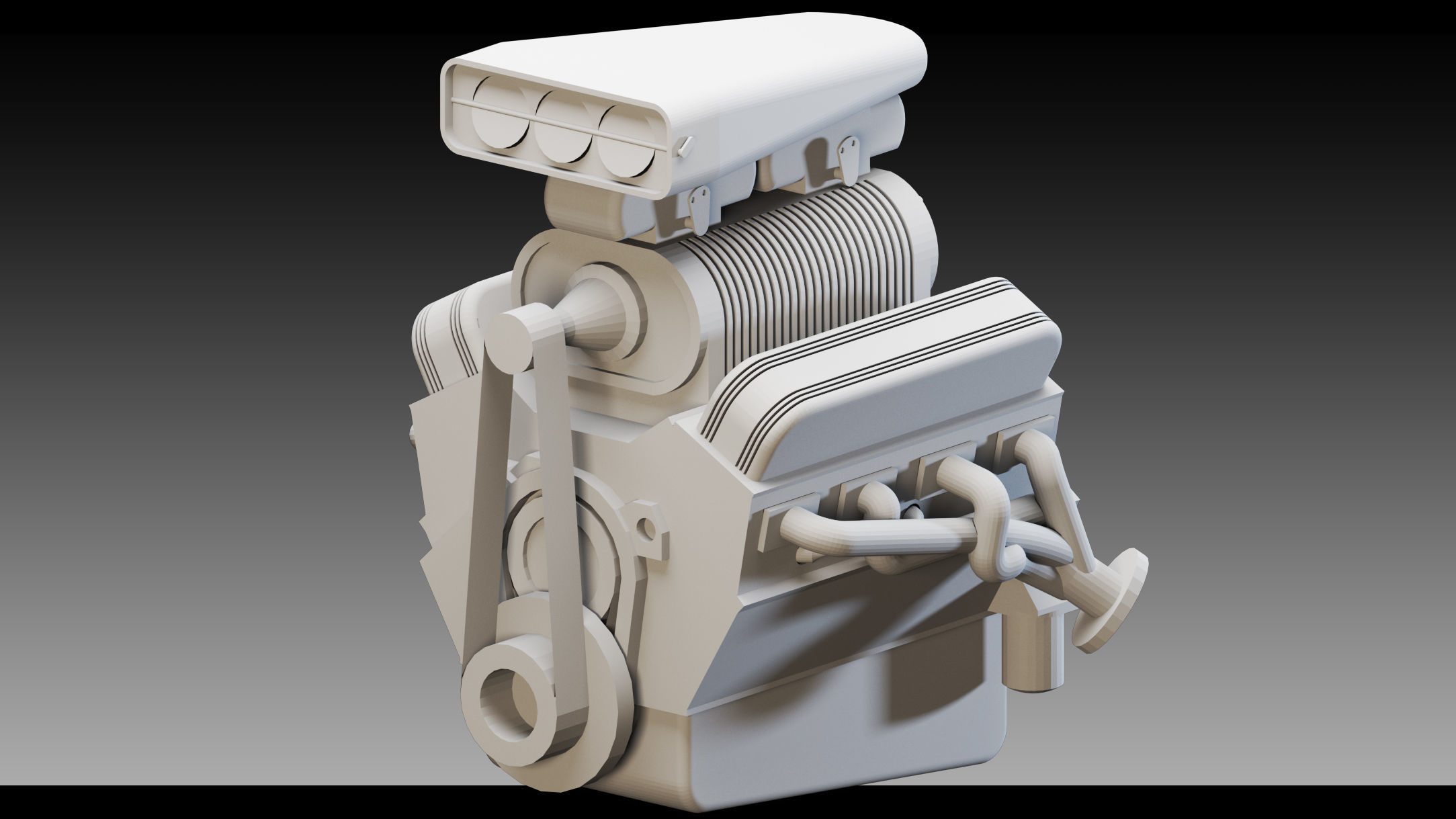 11 Industrial Engines- Vol 04- High detail 3d models Low-poly 3D model_9