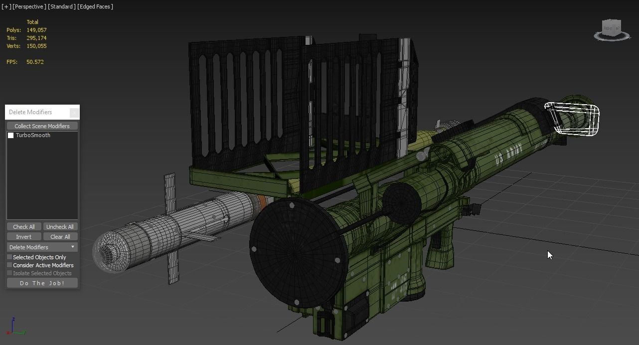 FIM 92 Stinger Missile with Launcher 3D model_5