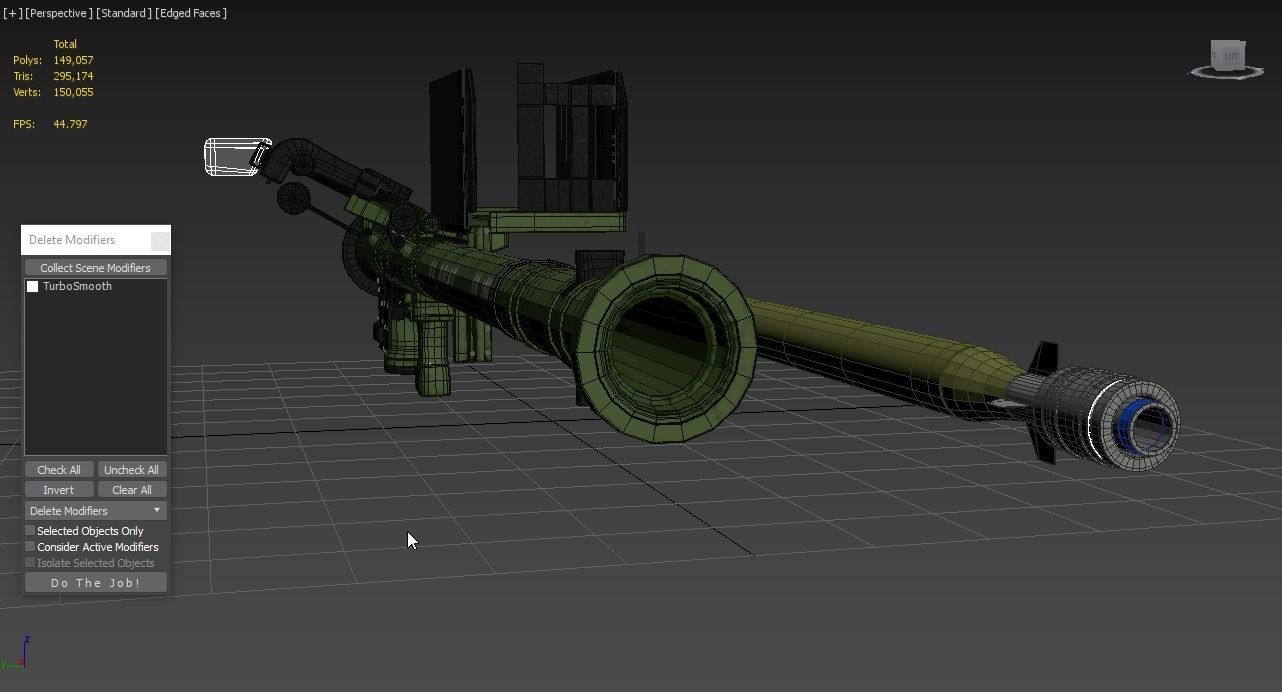 FIM 92 Stinger Missile with Launcher 3D model_4