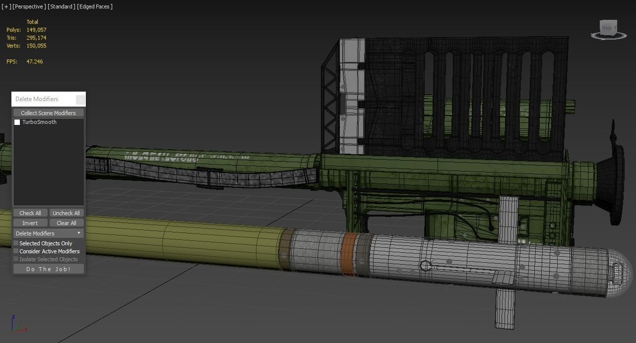 FIM 92 Stinger Missile with Launcher 3D model_6