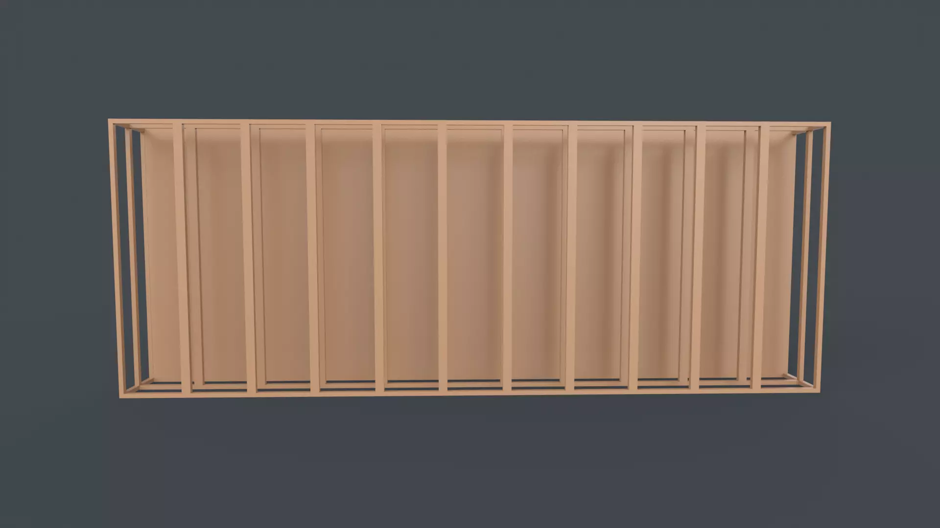 Advertising Stand Low-poly 3D model_0