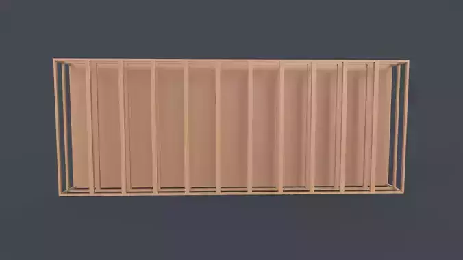 Advertising Stand Low-poly 3D model