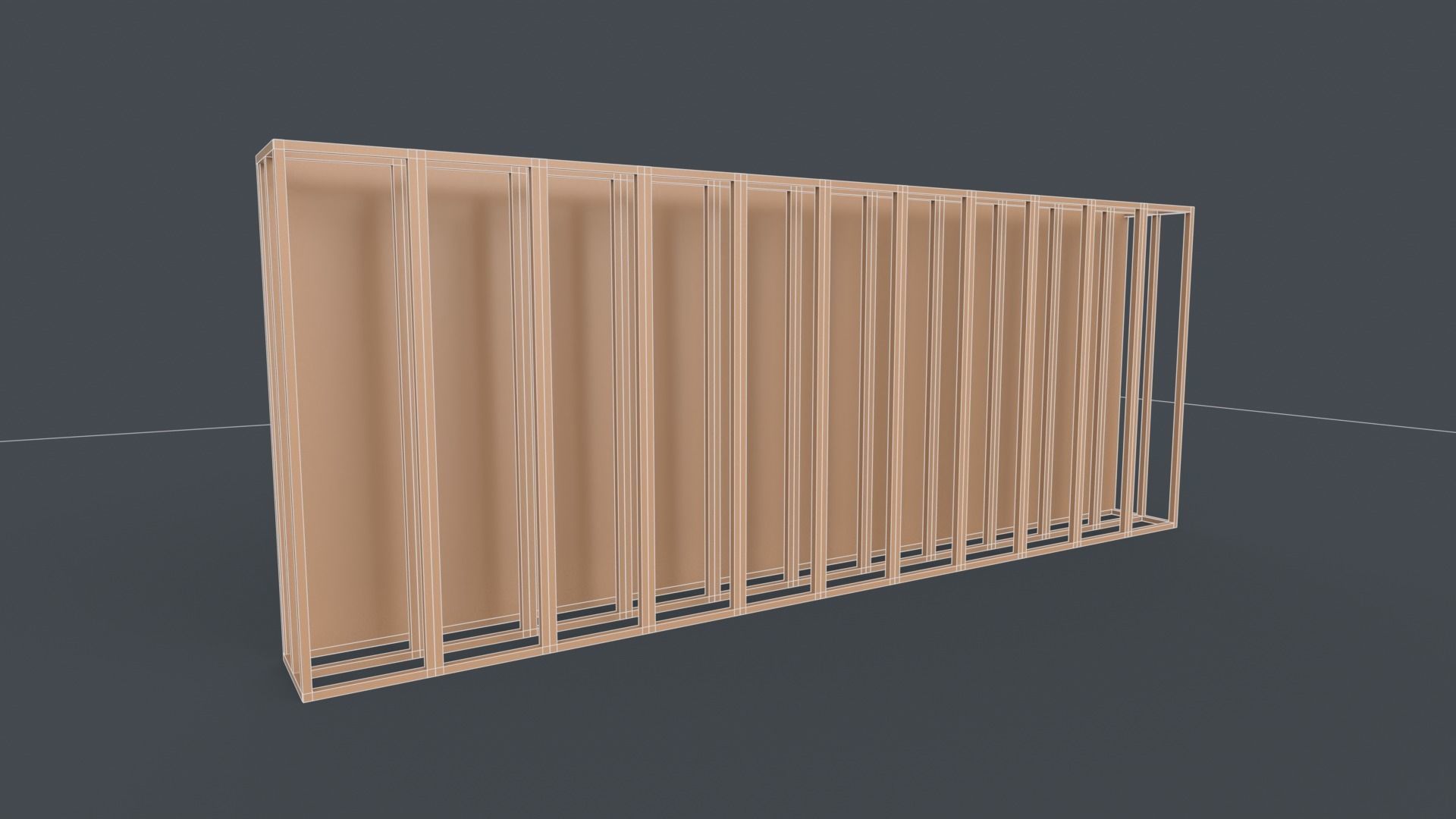 Advertising Stand Low-poly 3D model_6