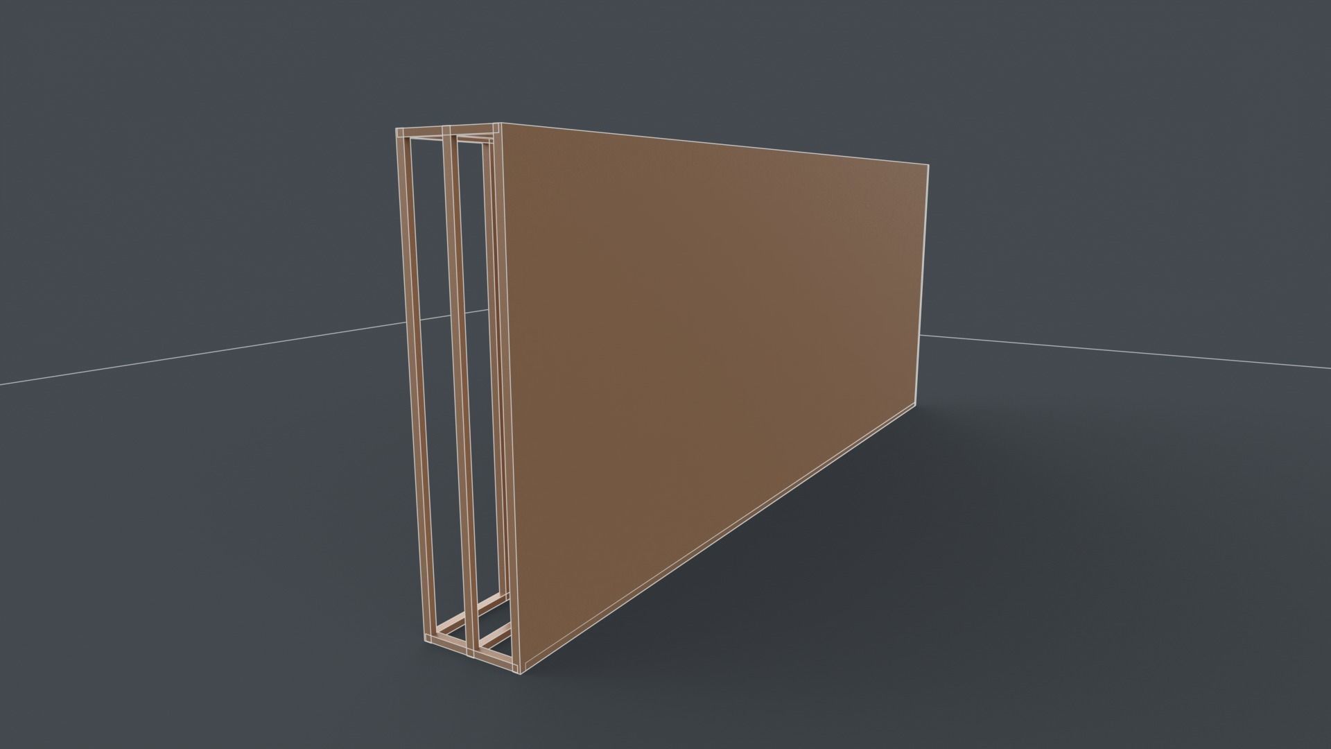 Advertising Stand Low-poly 3D model_8