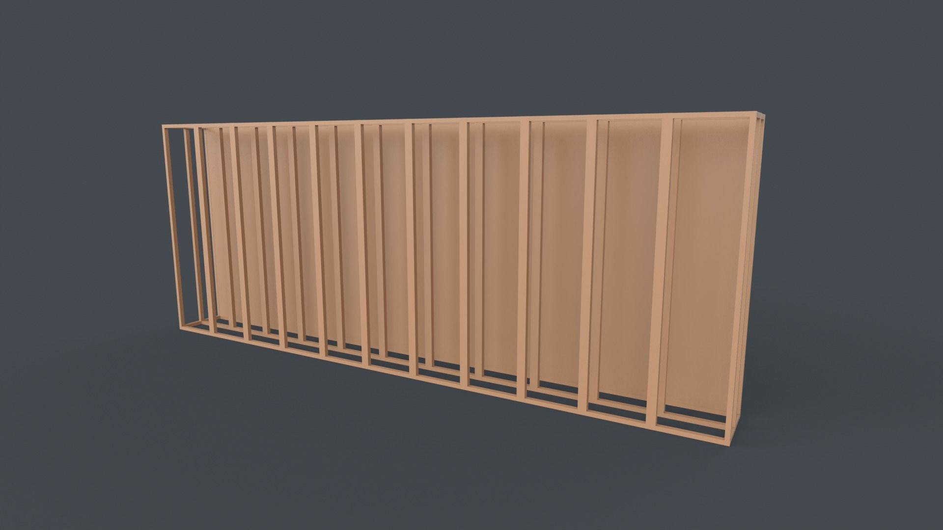 Advertising Stand Low-poly 3D model_2