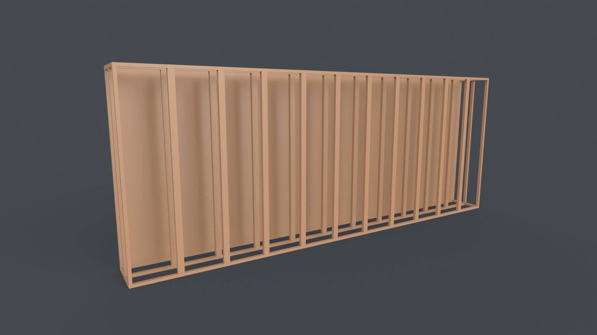 Advertising Stand Low-poly 3D model_1