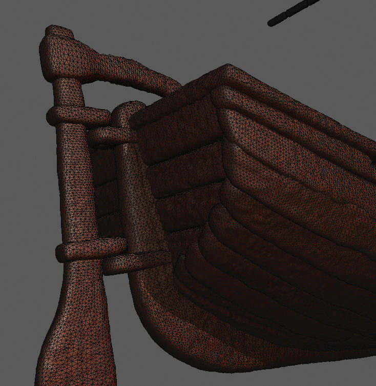 Sailboat 3D Print wooden boat 3D print model_8