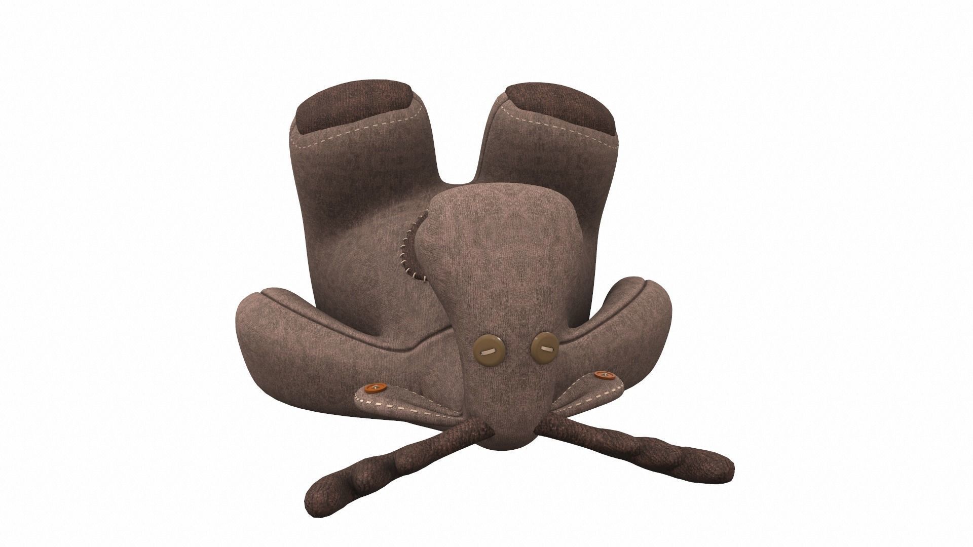 Plush toy elk 3D model_5