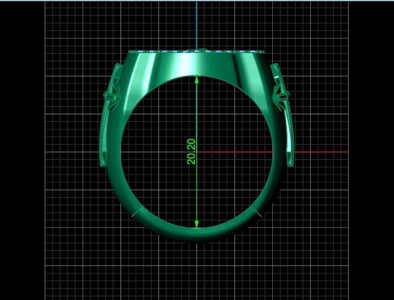 ring cross with the face of jesus  751 3D print model_6