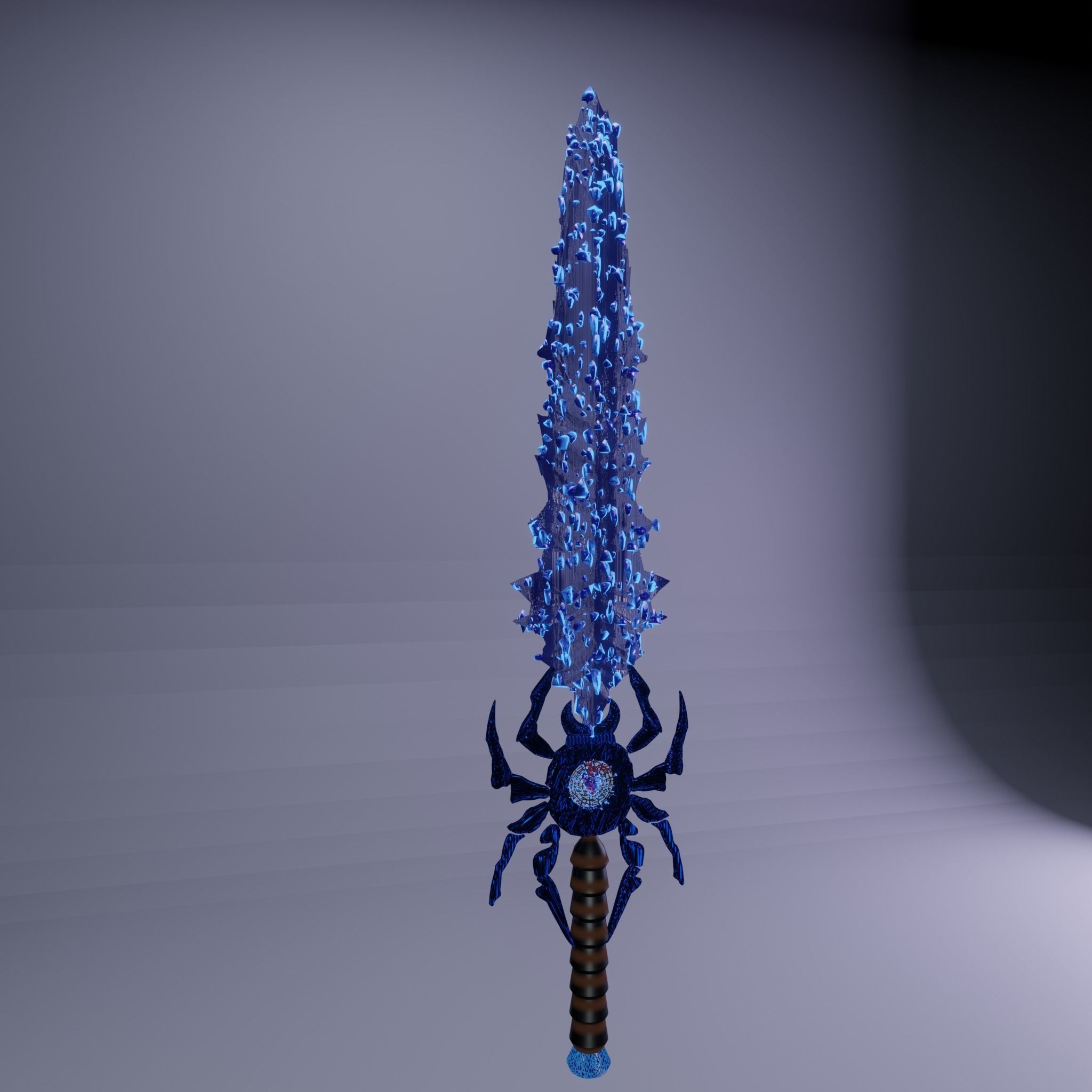ice sword 3D model_1
