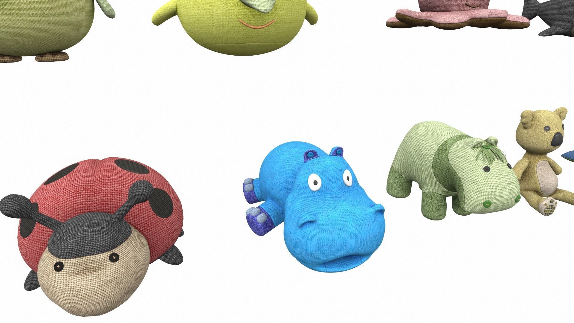 Plush toy collection pack part 1 3D model_13