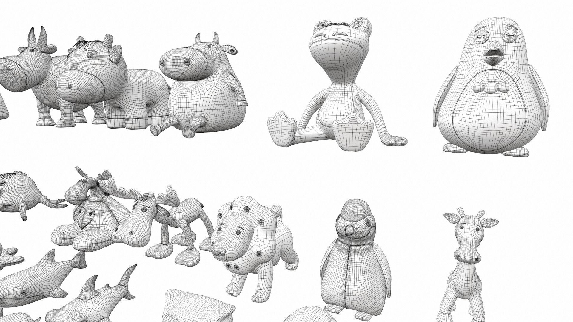 Plush toy collection pack part 1 3D model_19