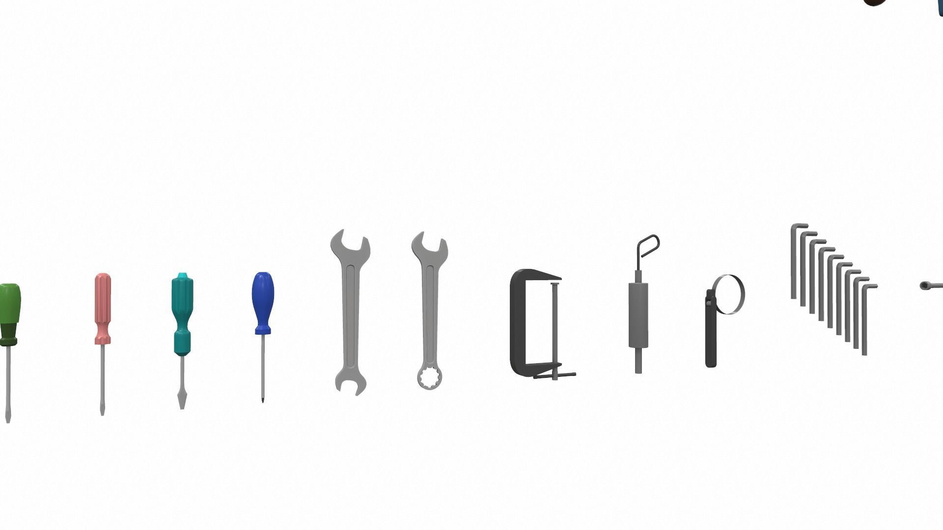 Cartoon work props pack 100Plus 3D model_13