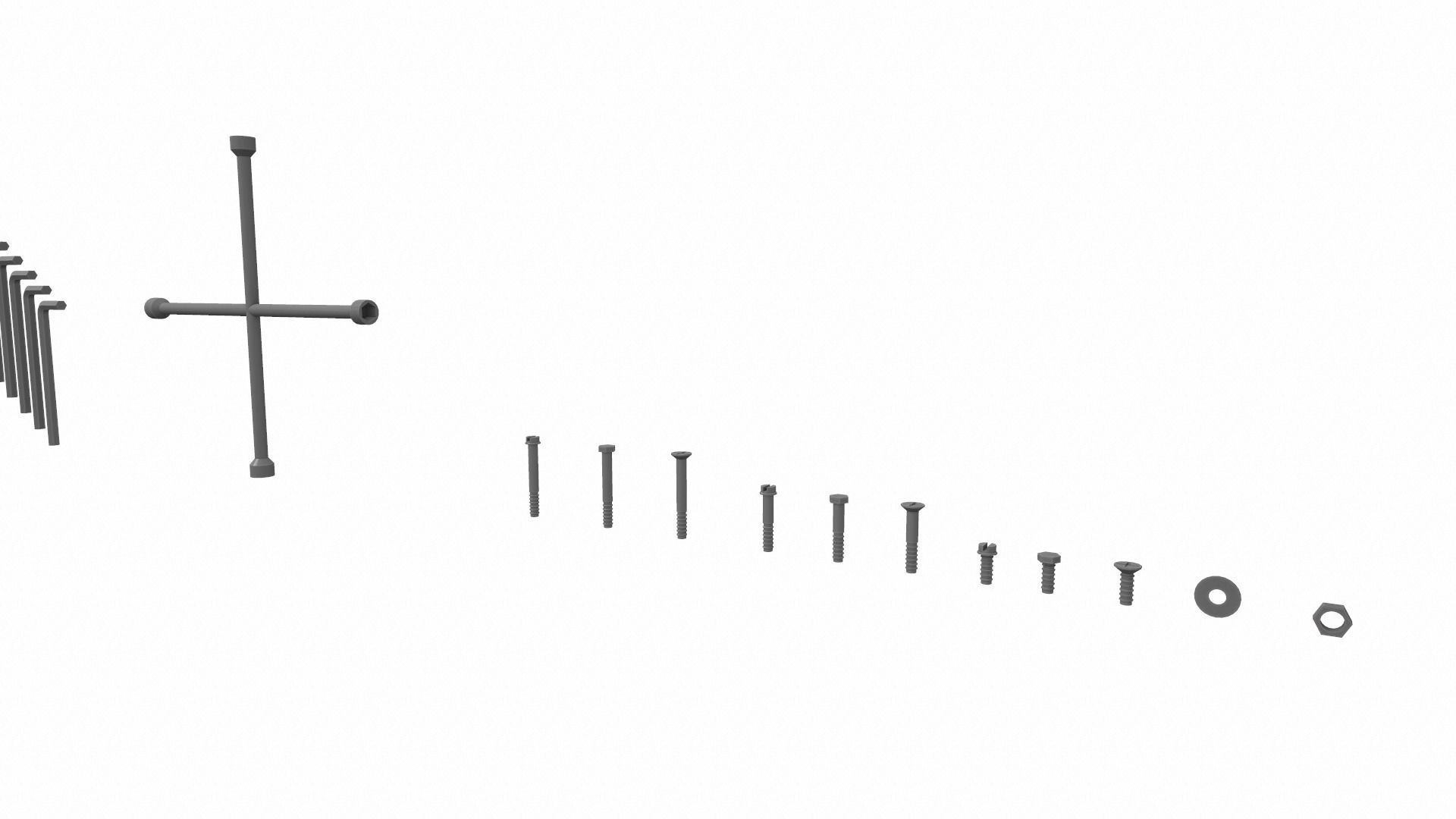 Cartoon work props pack 100Plus 3D model_14