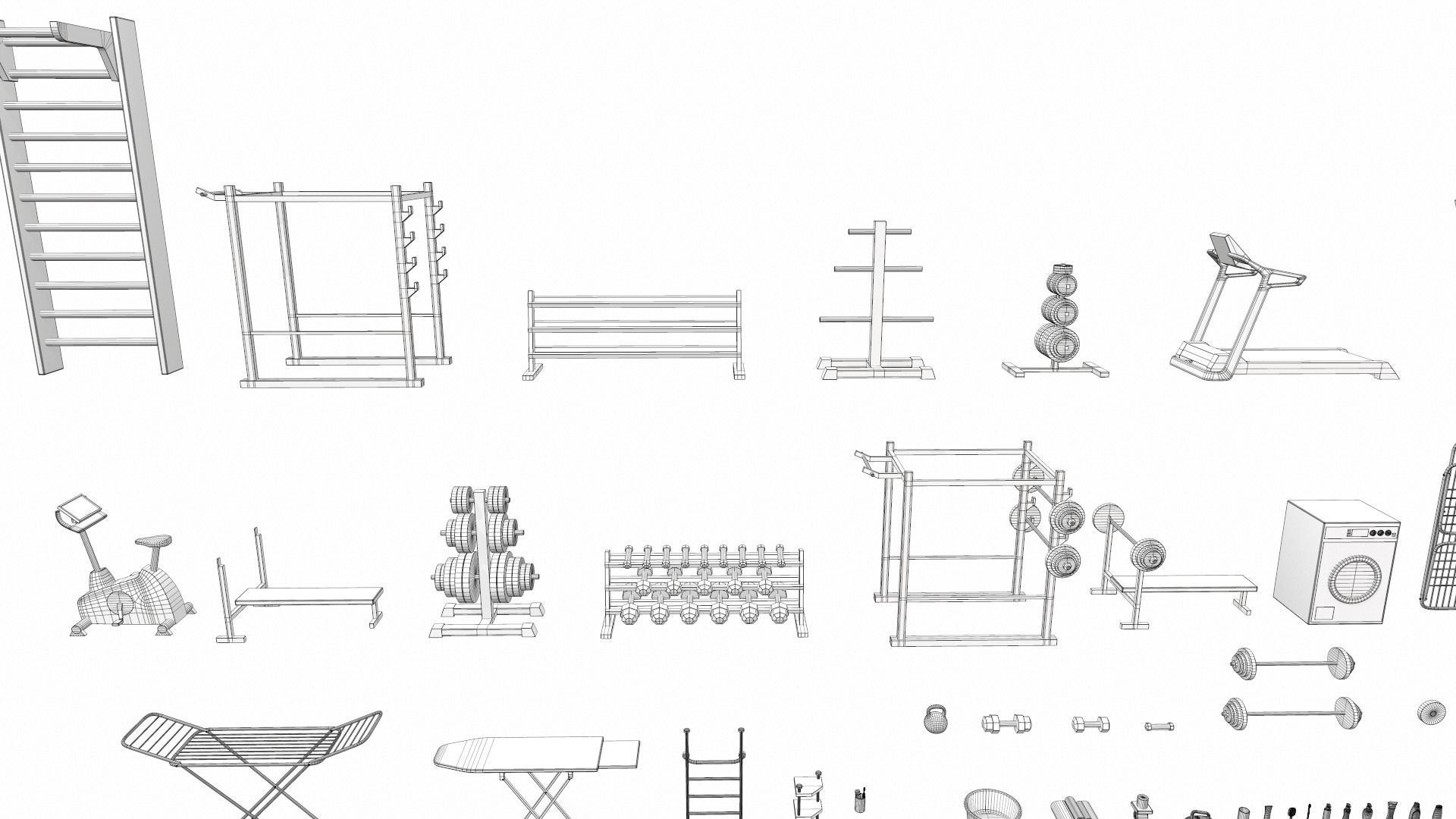 Cartoon work props pack 100Plus 3D model_20