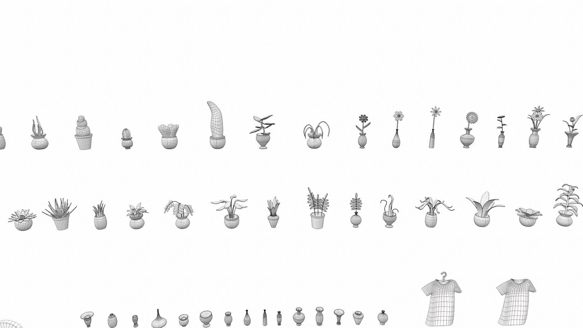 Cartoon work props pack 100Plus 3D model_23