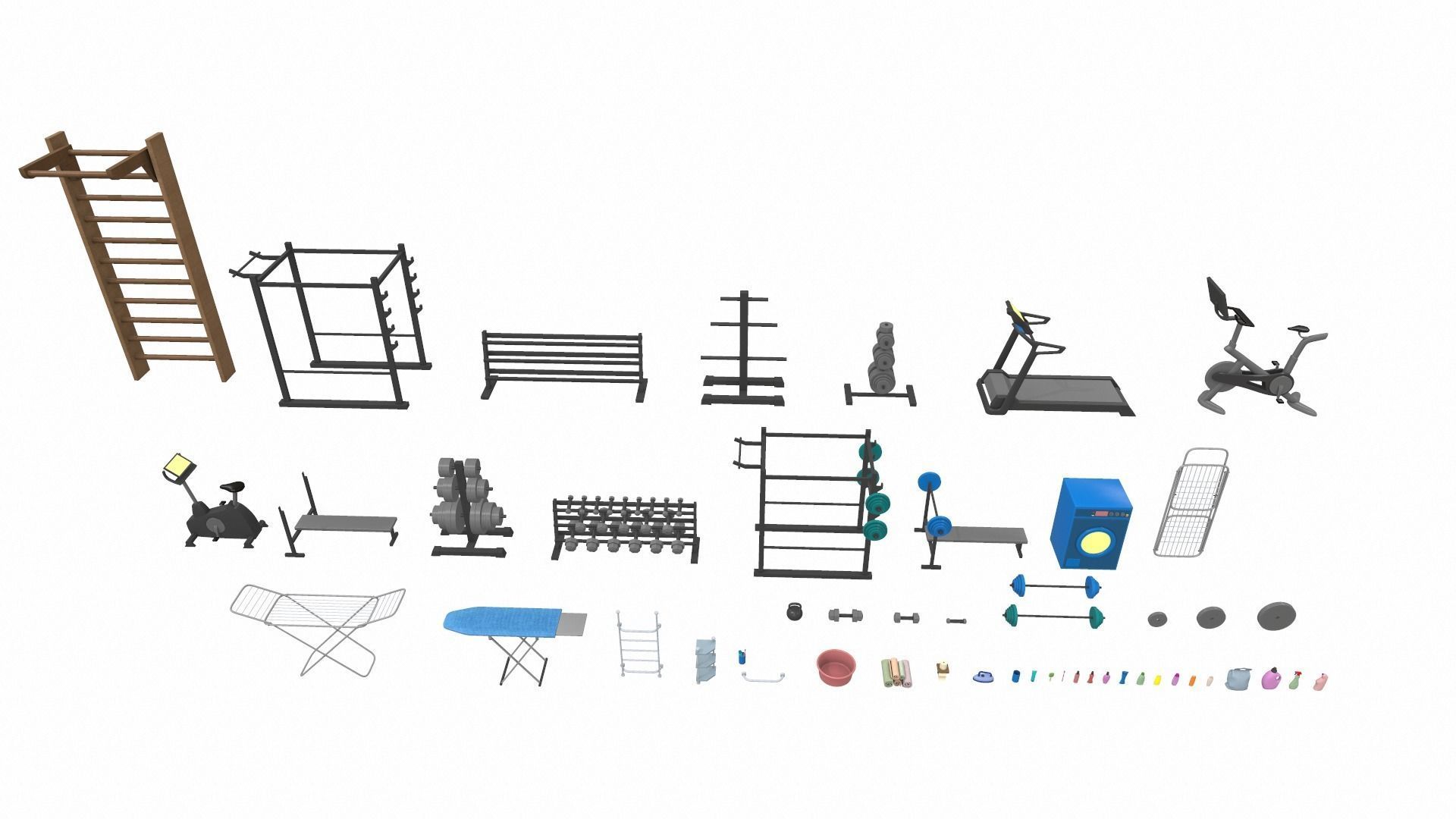 Cartoon work props pack 100Plus 3D model_7
