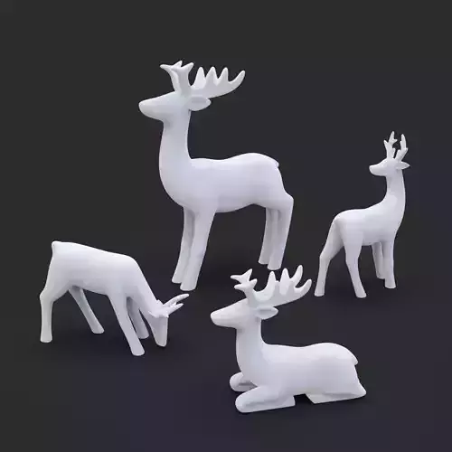 deers deer 3D print model