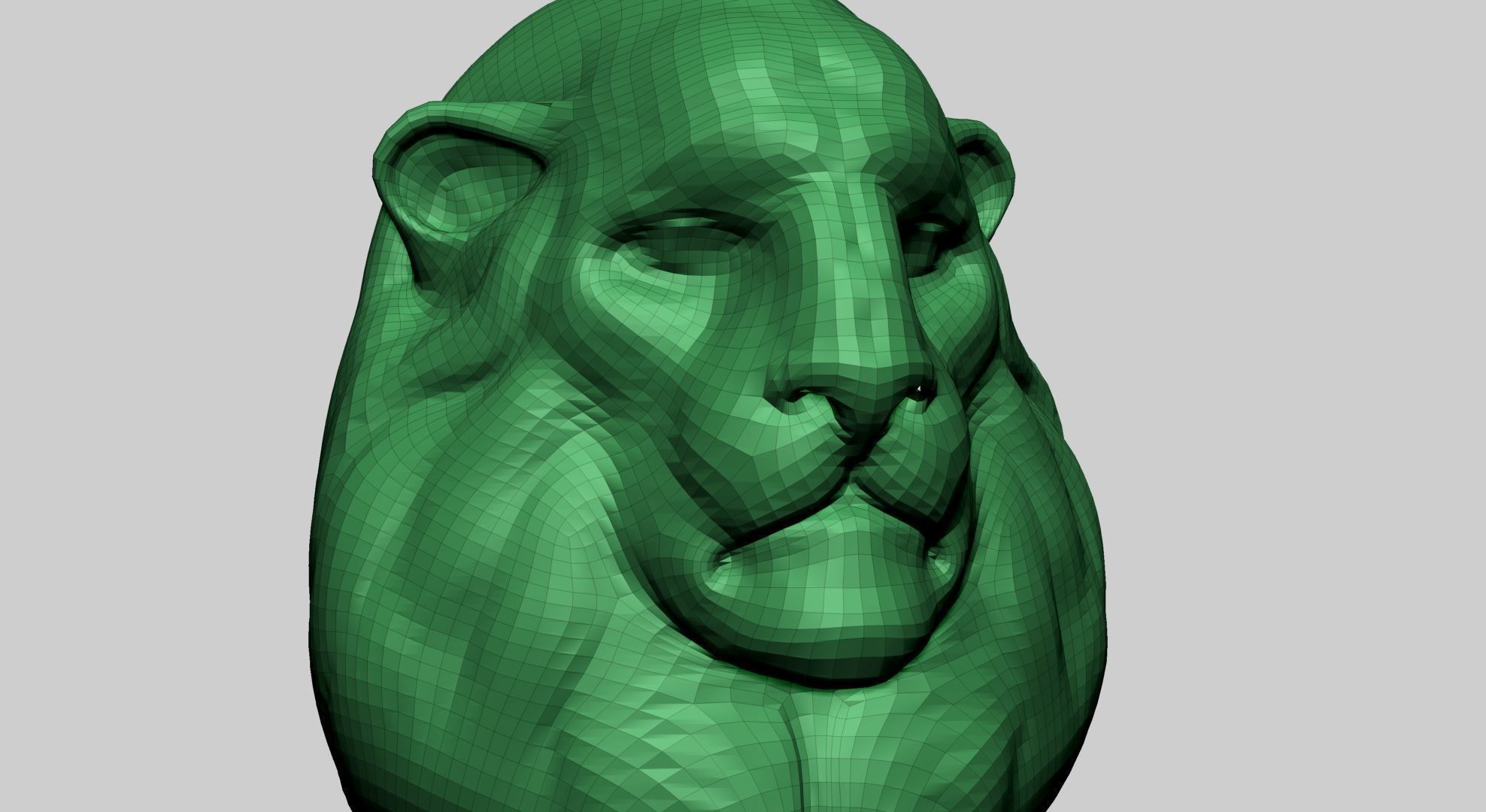 Creature Head R 3D model_9