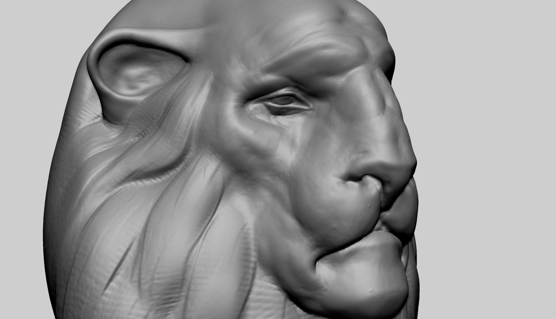 Creature Head R 3D model_7