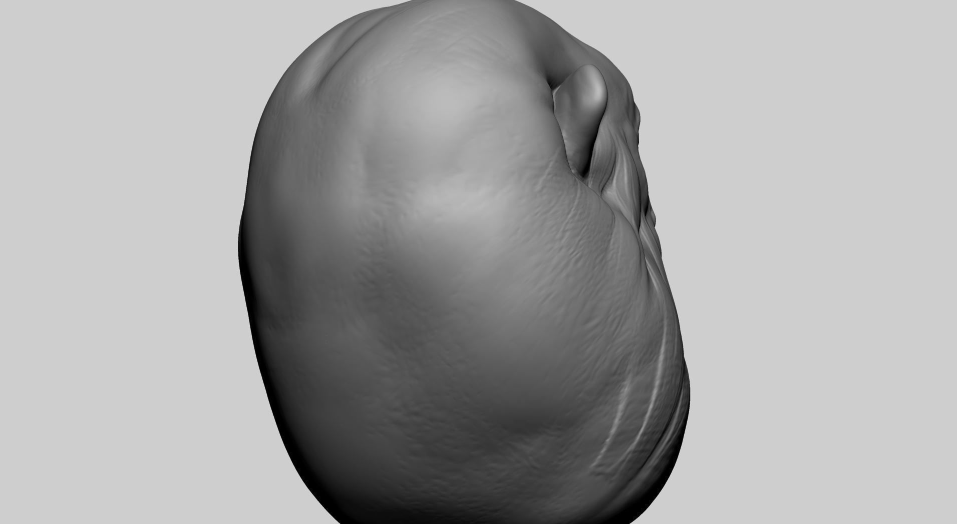 Creature Head R 3D model_3