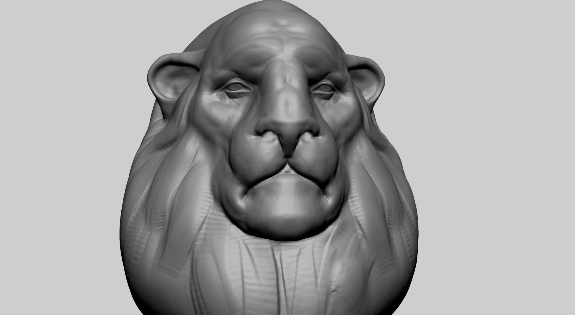 Creature Head R 3D model_6