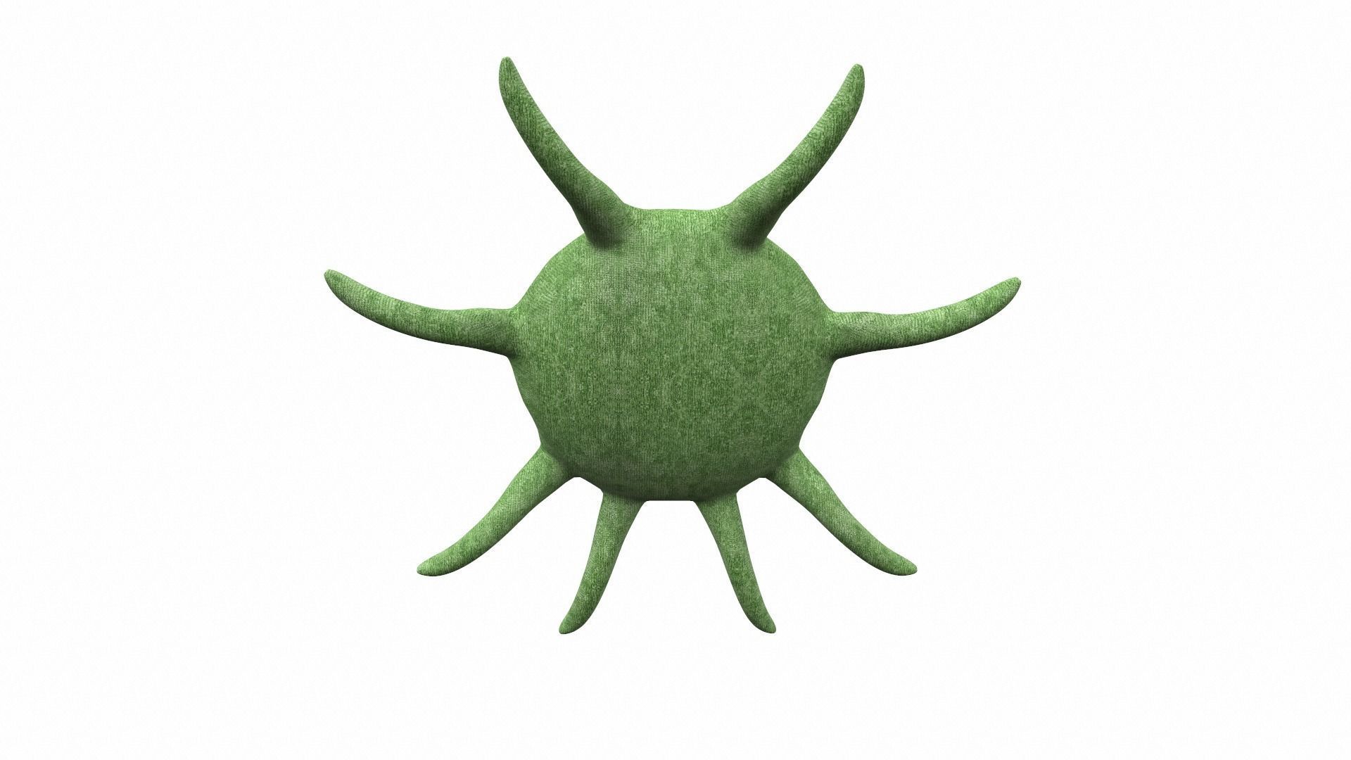 Plush toy octopus 2 3D model_4