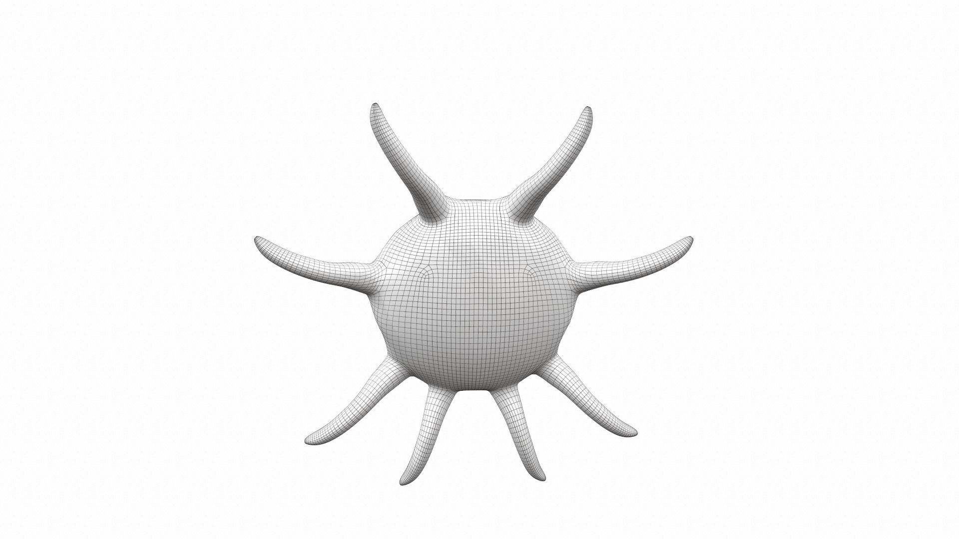 Plush toy octopus 2 3D model_9