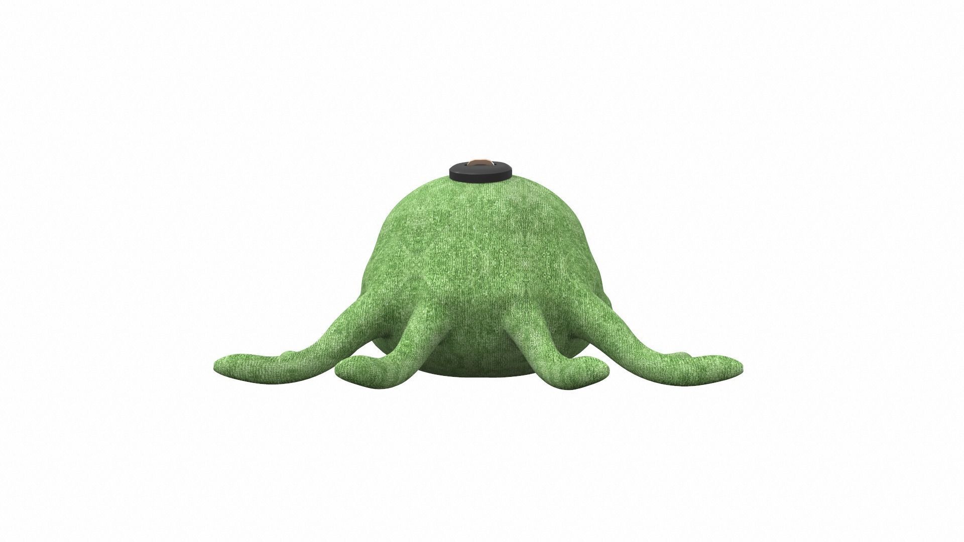 Plush toy octopus 2 3D model_3