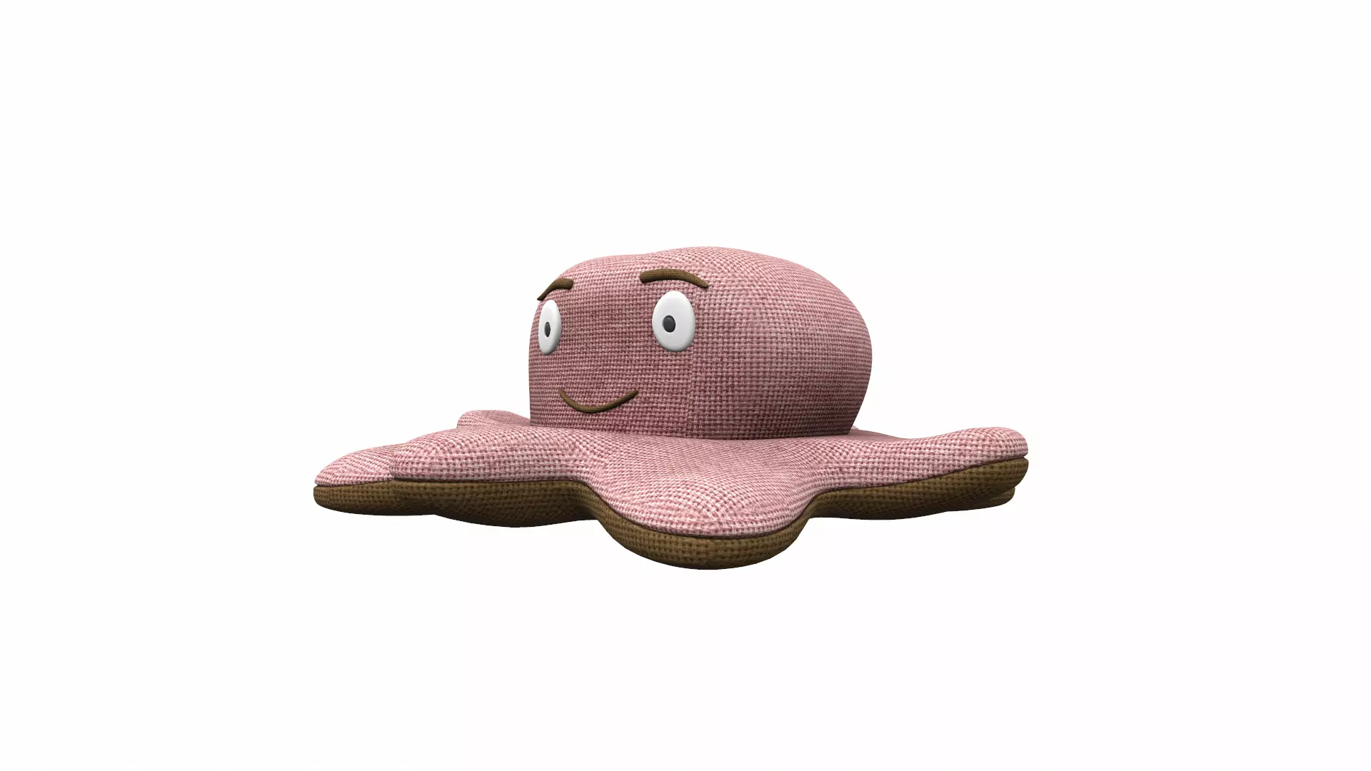 Plush toy octopus 3 3D model