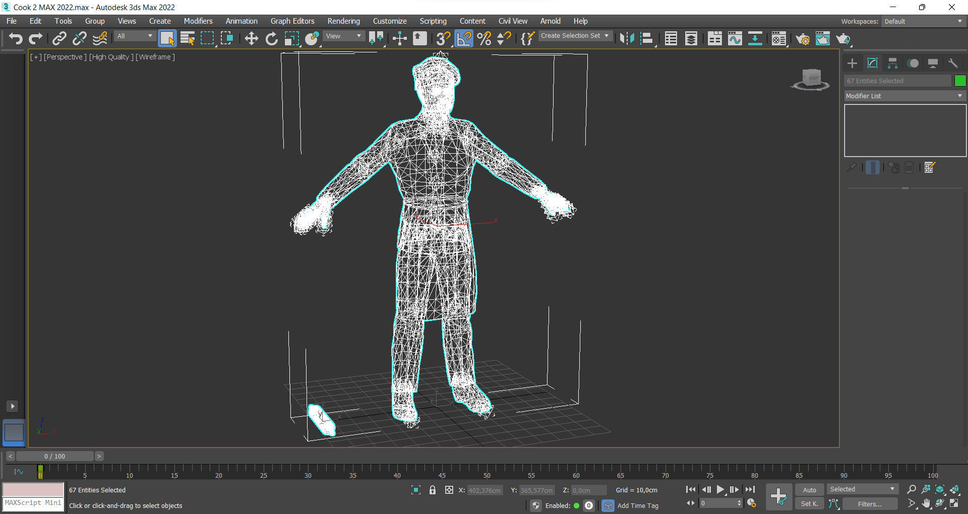 Cook 2 chef Low-poly 3D model_13