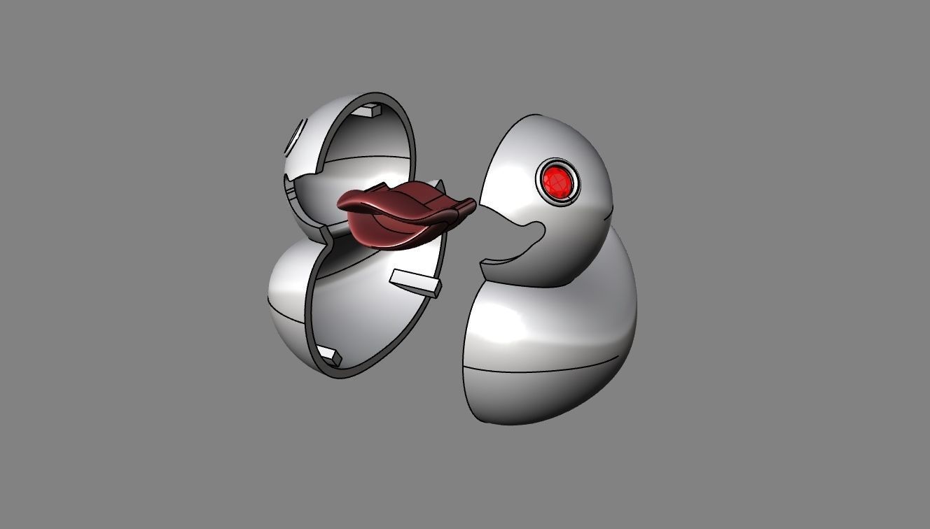 duckling pendant 3D print model_2