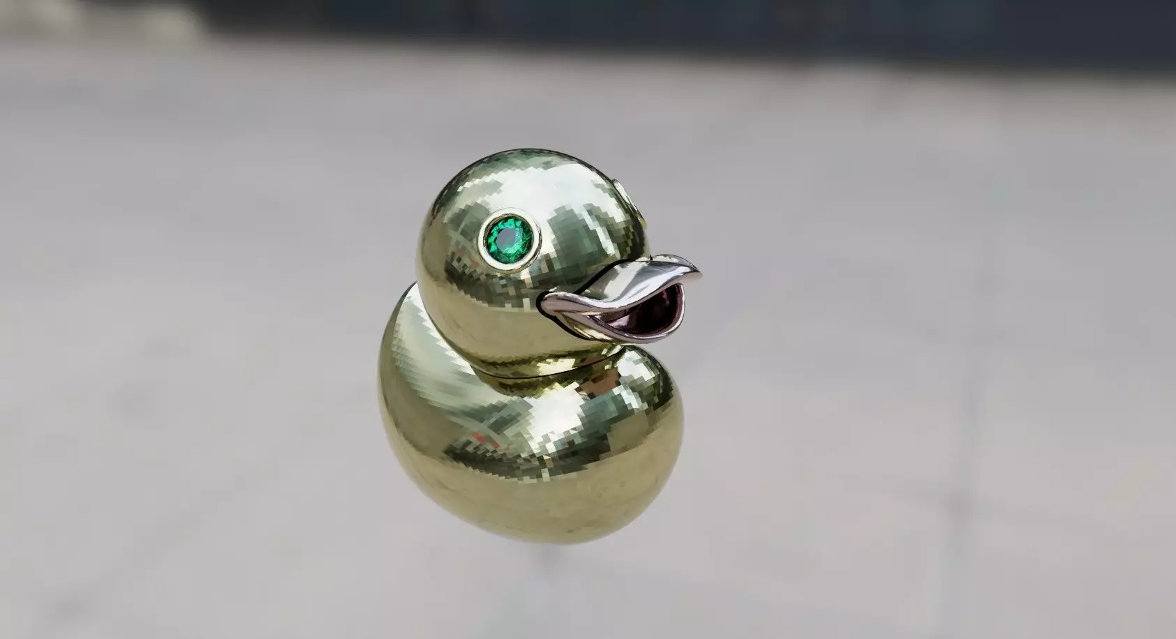 duckling pendant 3D print model_0