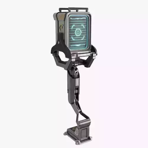 Sci Fi Terminal v3 Low-poly 3D model