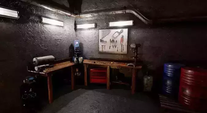 Workbench Props  40 Assets Low-poly 3D model Workbench Props  40 Assets Low-poly 3D model