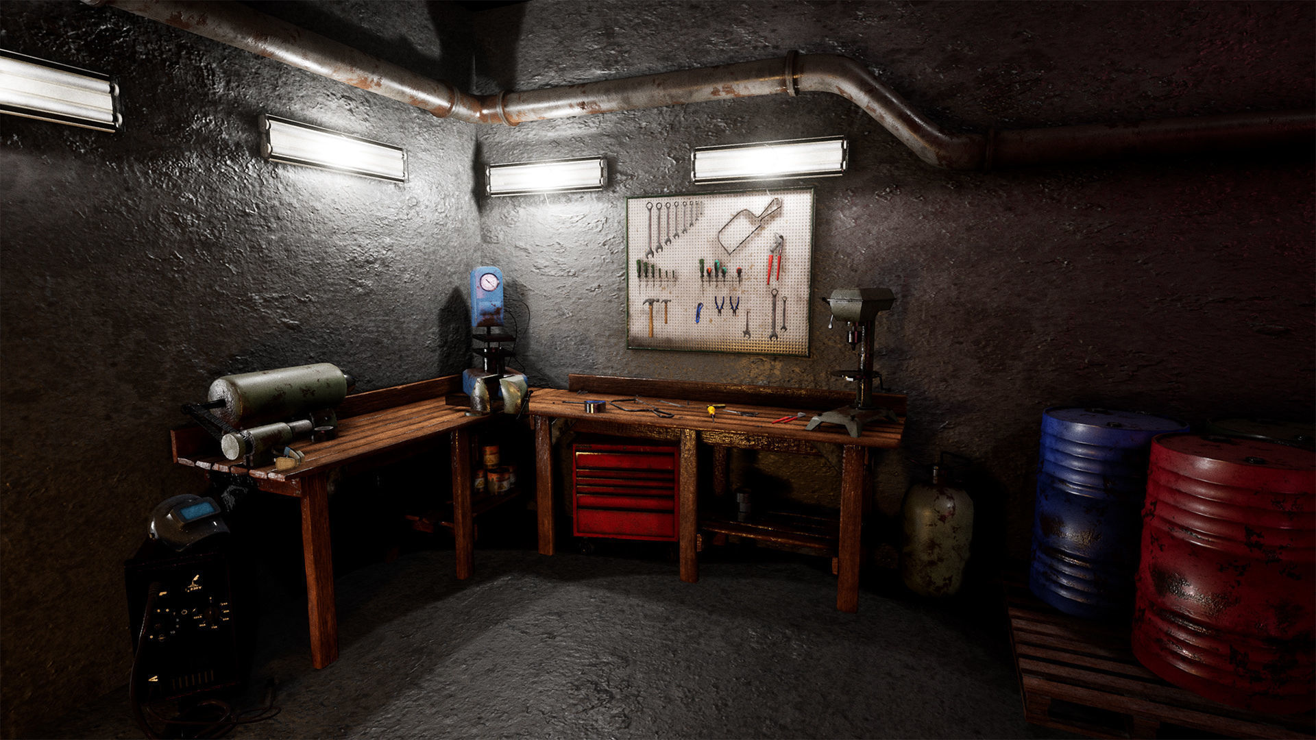 Workbench Props  40 Assets Low-poly 3D model_7