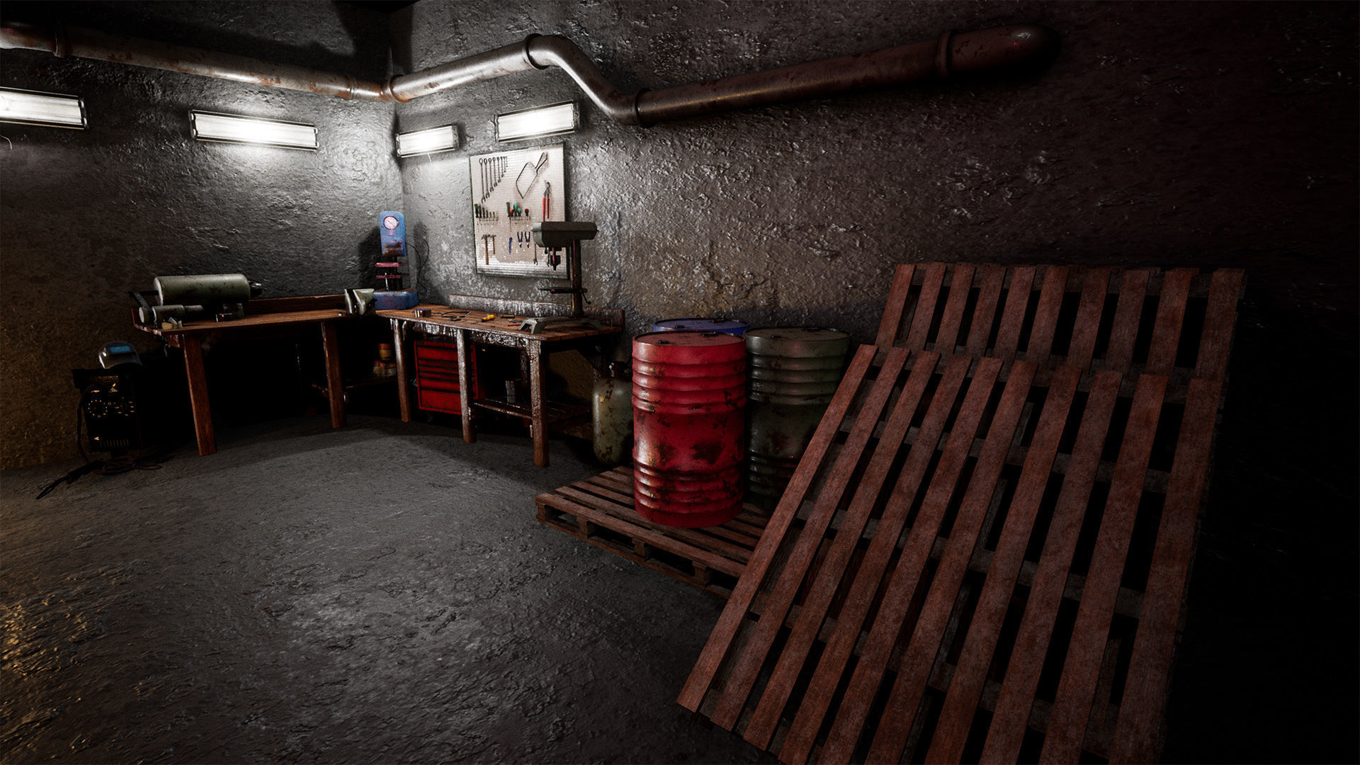 Workbench Props  40 Assets Low-poly 3D model_6