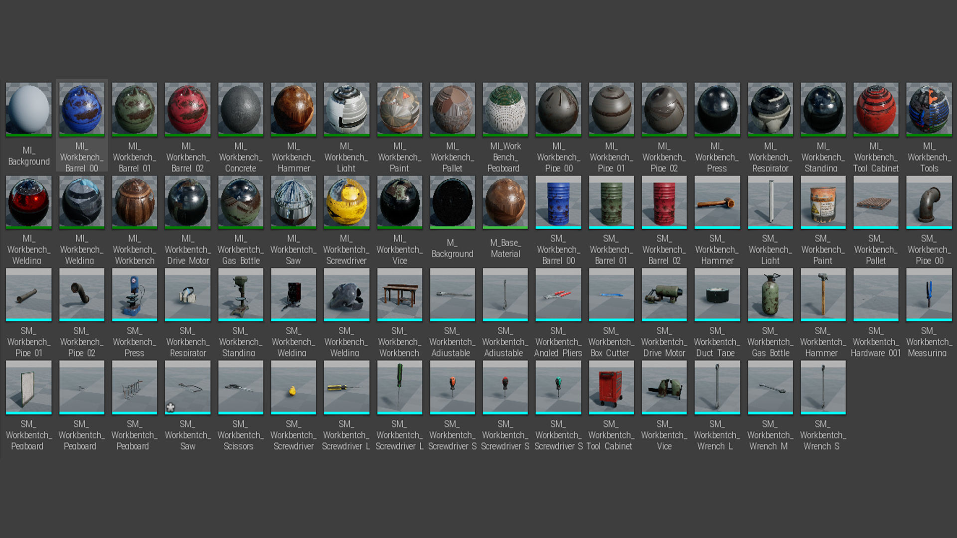 Workbench Props  40 Assets Low-poly 3D model_14